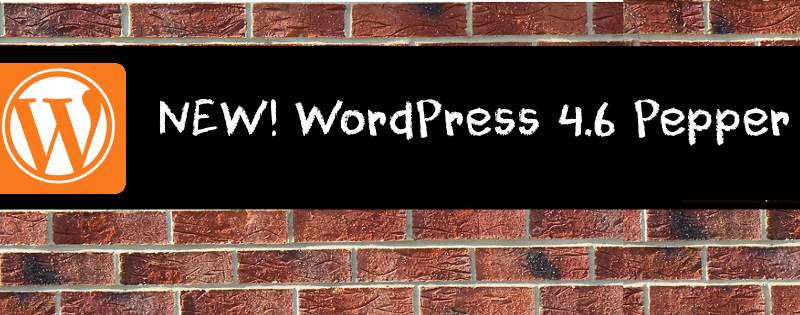 New WordPress 4.6 Pepper