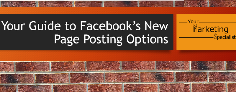 Facebook page posting options