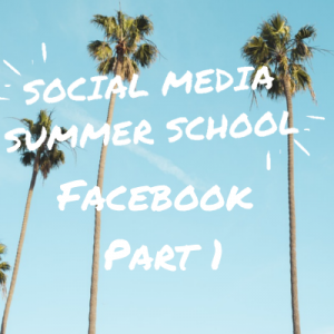 Social Media Summer School Facebook Workshop Part 1