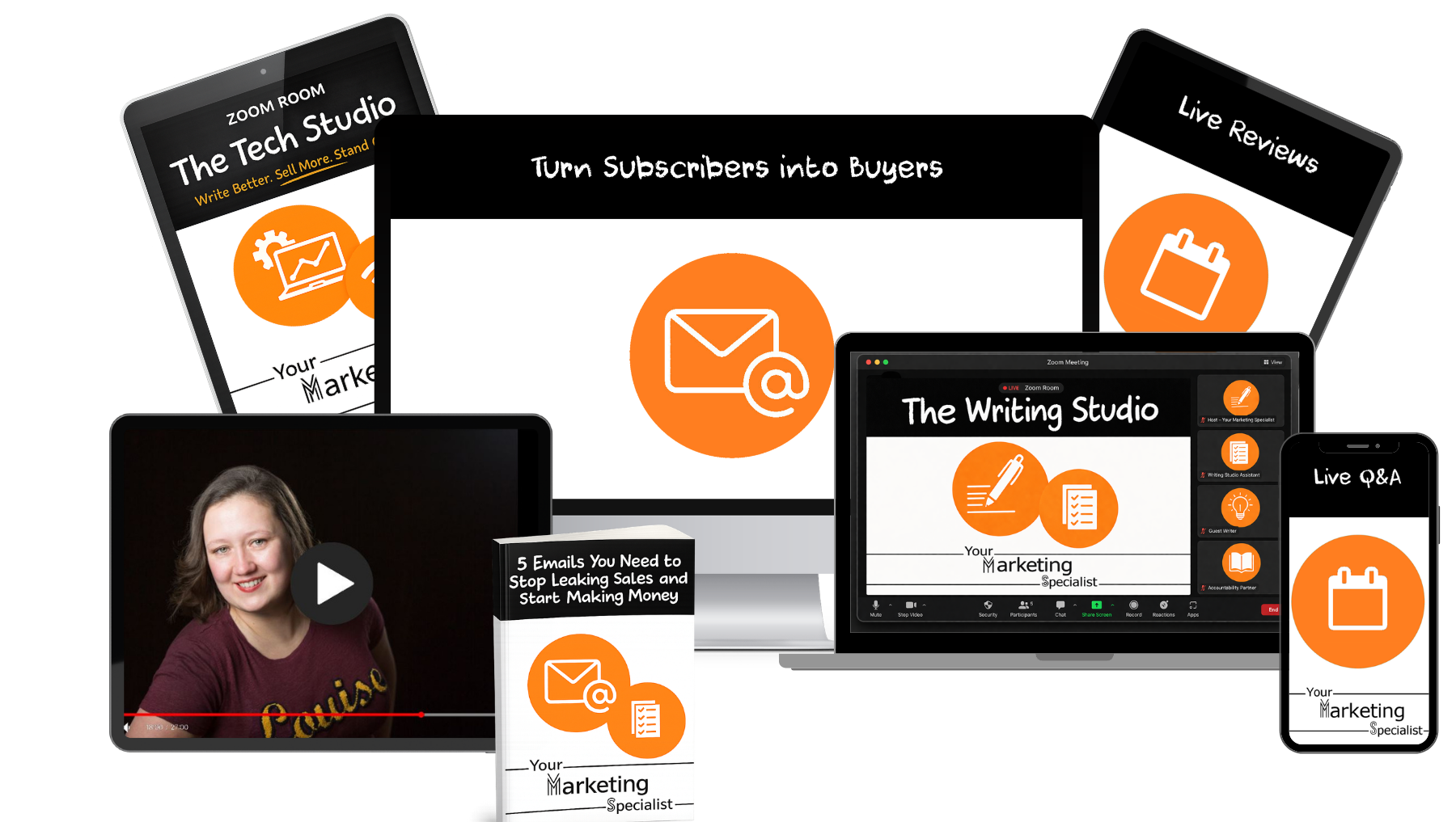 Turn Subscribers into Buyers product mock up