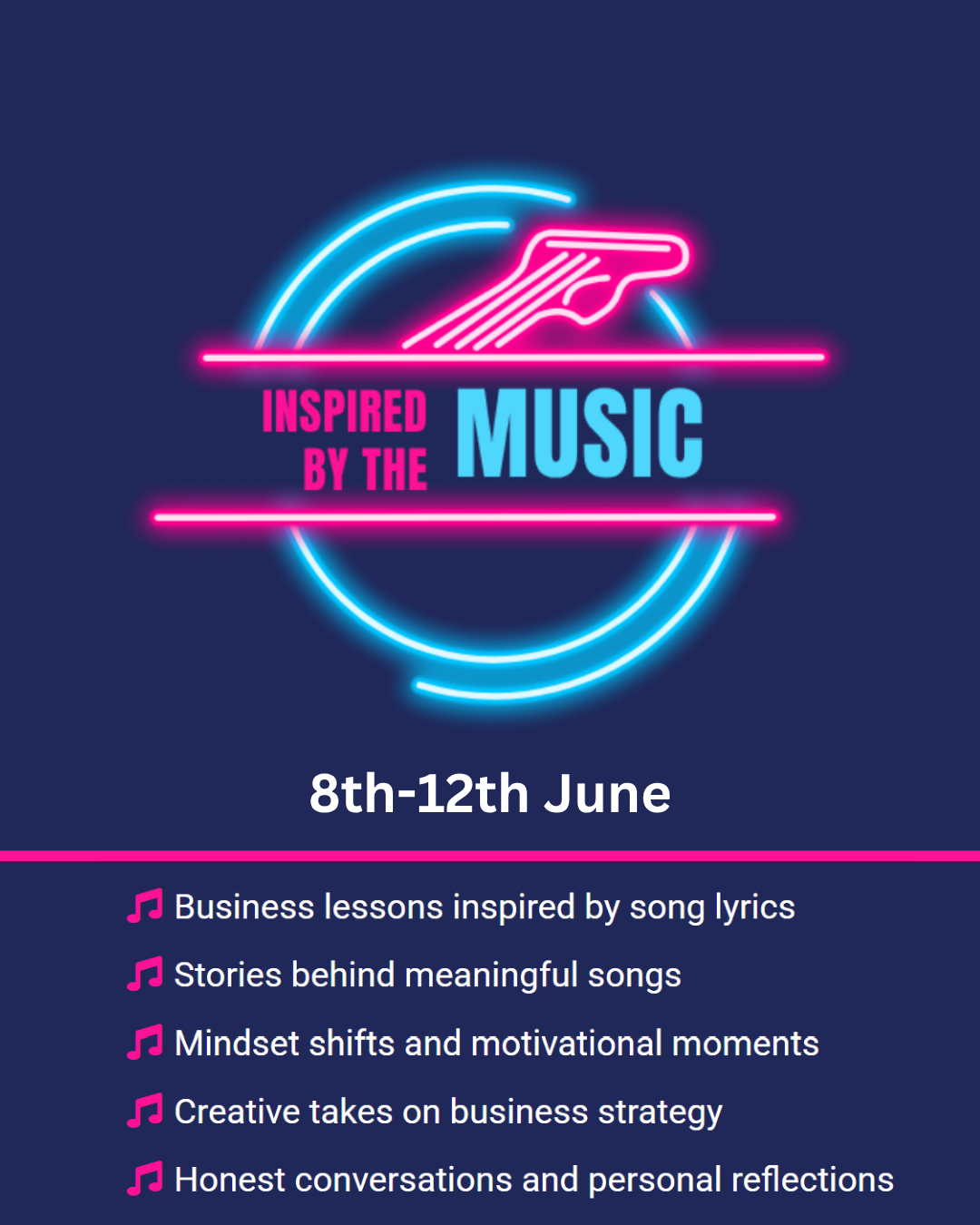 Inspired by the music 8th-12th june